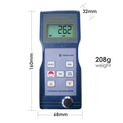 TM-8811 Digital Ultrasonic Thickness Gauge Meter 1.5 - 200mm